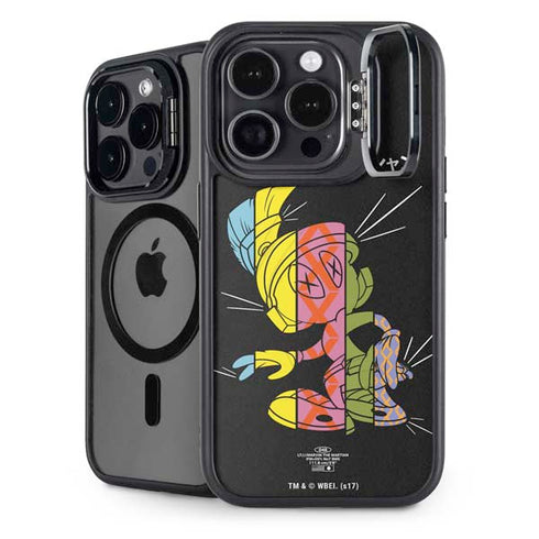 Looney Tunes Marvin the Martian Sliced Juxtapose iPhone 15 Pro Kickstand Case