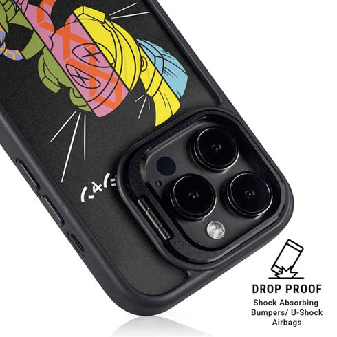 Looney Tunes Marvin the Martian Sliced Juxtapose iPhone 15 Pro Kickstand Case