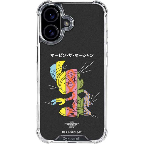 Looney Tunes Marvin the Martian Sliced Juxtapose iPhone 16 Clear Case