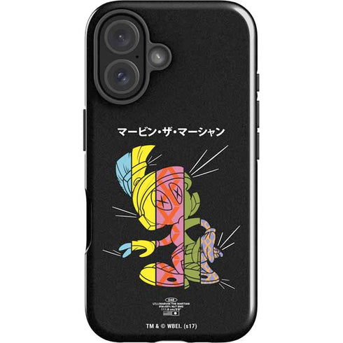 Looney Tunes Marvin the Martian Sliced Juxtapose iPhone 16 Impact Case