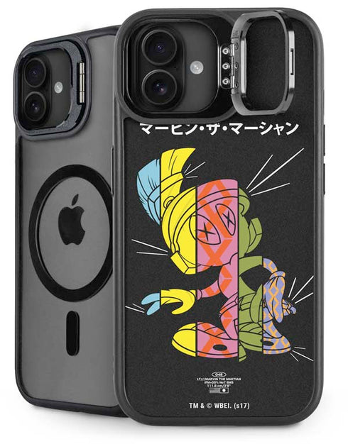 Looney Tunes Marvin the Martian Sliced Juxtapose iPhone 16 Plus Kickstand Case