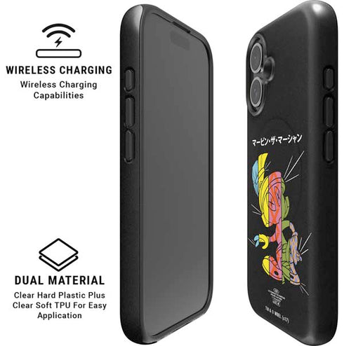 Looney Tunes Marvin the Martian Sliced Juxtapose iPhone 16 Plus Magsafe Impact Case