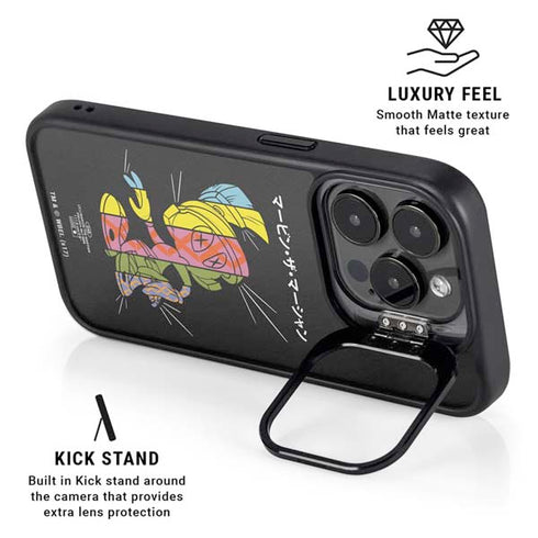 Looney Tunes Marvin the Martian Sliced Juxtapose iPhone 16 Pro Max Kickstand Case