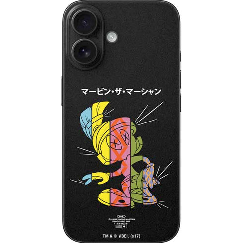 Looney Tunes Marvin the Martian Sliced Juxtapose iPhone 16 Skin