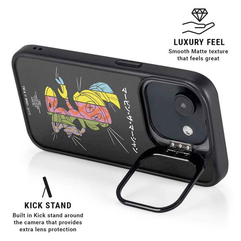 Looney Tunes Marvin the Martian Sliced Juxtapose iPhone 16e Kickstand Case