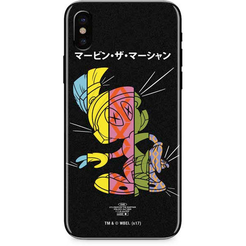 Looney Tunes Marvin the Martian Sliced Juxtapose iPhone XS Max Skin