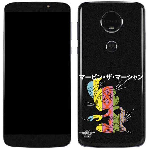 Looney Tunes Marvin the Martian Sliced Juxtapose Moto E5 Plus Skin