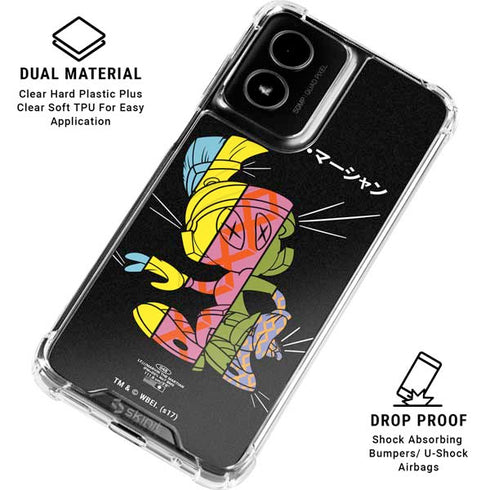 Looney Tunes Marvin the Martian Sliced Juxtapose Moto G Power 5G (2024) Clear Case