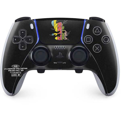 Looney Tunes Marvin the Martian Sliced Juxtapose PS5 DualSense Edge Pro Controller Skin