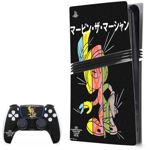 Looney Tunes Marvin the Martian Sliced Juxtapose PlayStation PS5 Skins