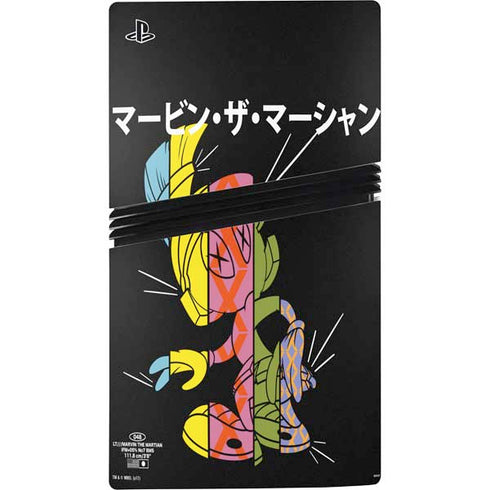Looney Tunes Marvin the Martian Sliced Juxtapose PS5 Pro Console Skin