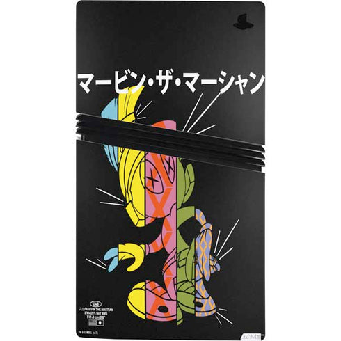 Looney Tunes Marvin the Martian Sliced Juxtapose PS5 Pro Console Skin