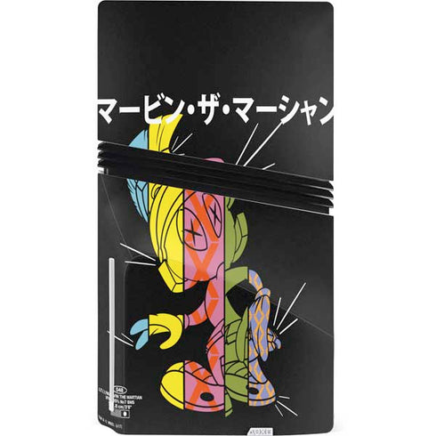 Looney Tunes Marvin the Martian Sliced Juxtapose PS5 Pro Disk Console Skin