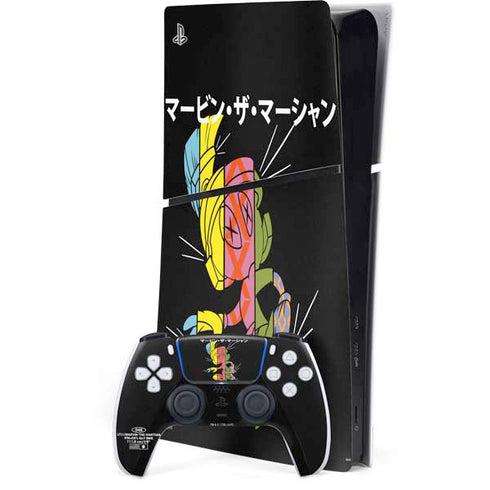 Looney Tunes Marvin the Martian Sliced Juxtapose PlayStation PS5 Skins