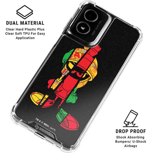 Looney Tunes Marvin the Martian Sliced Moto G Power 5G (2024) Clear Case