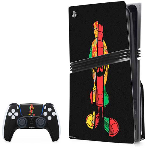 Looney Tunes Marvin the Martian Sliced PS5 Pro Disk Bundle Skin