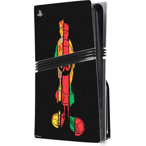 Looney Tunes Marvin the Martian Sliced PS5 Pro Disk Console Skin