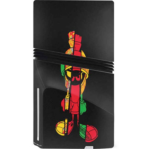 Looney Tunes Marvin the Martian Sliced PS5 Pro Disk Console Skin