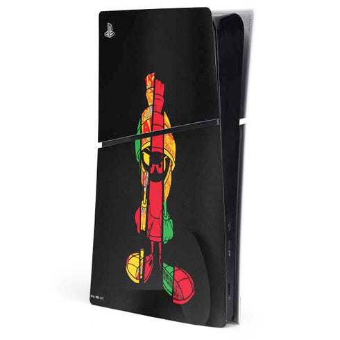 Looney Tunes Marvin the Martian Sliced PlayStation PS5 Skins