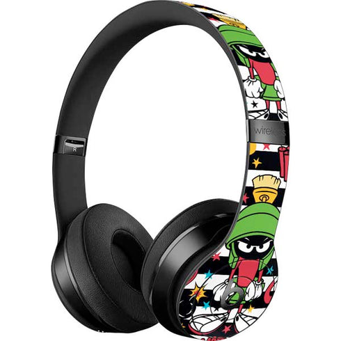 Looney Tunes Marvin the Martian Striped Patches Beats Solo 3 Wireless Skin