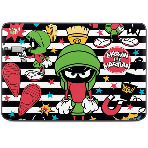 Looney Tunes Marvin the Martian Striped Patches HP Chromebook Skin