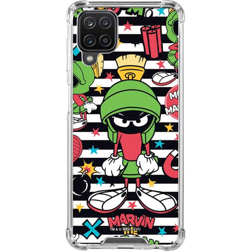 Looney Tunes Marvin the Martian Striped Patches Galaxy Cases