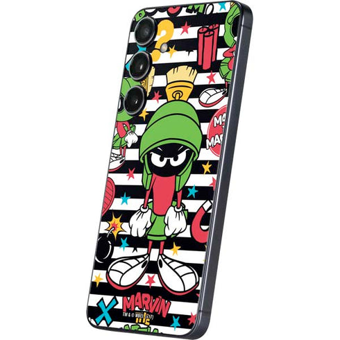 Looney Tunes Marvin the Martian Striped Patches Galaxy A16 5G Skin