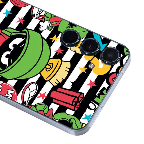 Looney Tunes Marvin the Martian Striped Patches Galaxy A35 5G Skin