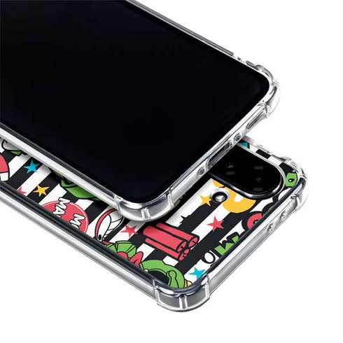 Looney Tunes Marvin the Martian Striped Patches Galaxy A36 5G Clear Case