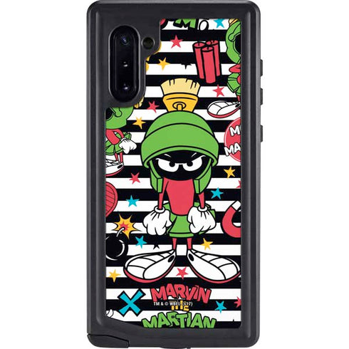 Looney Tunes Marvin the Martian Striped Patches Galaxy Cases