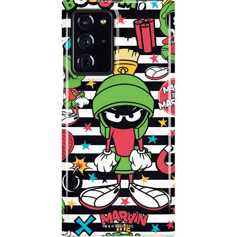 Looney Tunes Marvin the Martian Striped Patches Galaxy Cases