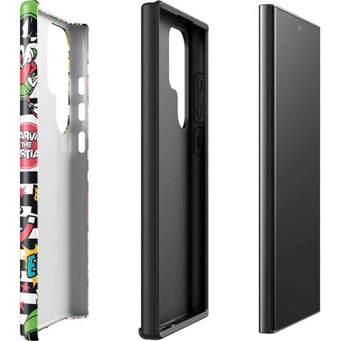 Looney Tunes Marvin the Martian Striped Patches Galaxy S23 Ultra Pro Case