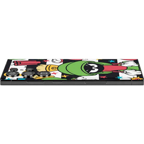 Looney Tunes Marvin the Martian Striped Patches Galaxy Skins