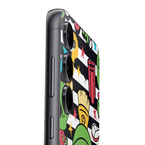 Looney Tunes Marvin the Martian Striped Patches Galaxy S24 Skin