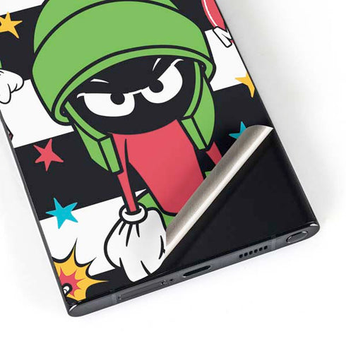 Looney Tunes Marvin the Martian Striped Patches Galaxy S25 Ultra Skin