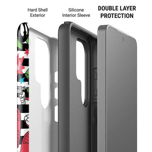 Looney Tunes Marvin the Martian Striped Patches Galaxy S26 Ultra Impact Case