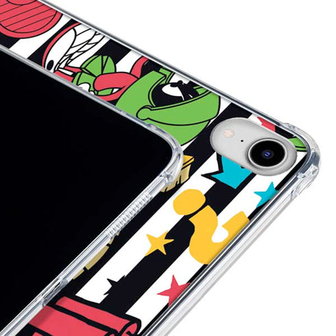 Looney Tunes Marvin the Martian Striped Patches iPad 11th Gen (2025) Clear Case