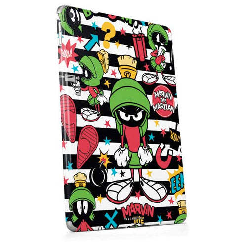 Looney Tunes Marvin the Martian Striped Patches Apple iPad Skin