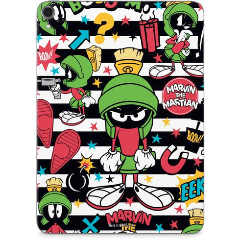 Looney Tunes Marvin the Martian Striped Patches Apple iPad Pro Skin
