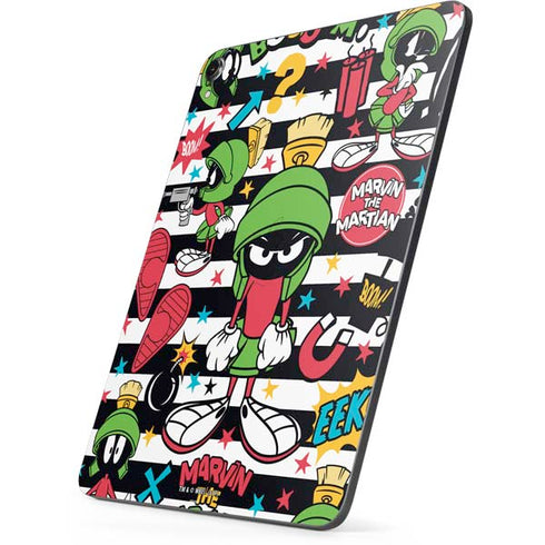 Looney Tunes Marvin the Martian Striped Patches Apple iPad Pro Skin