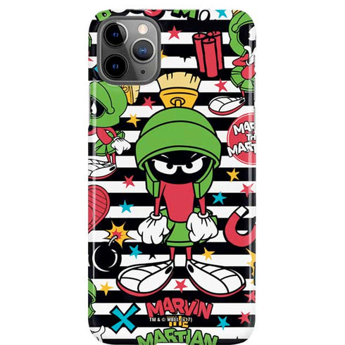 Looney Tunes Marvin the Martian Striped Patches iPhone Cases