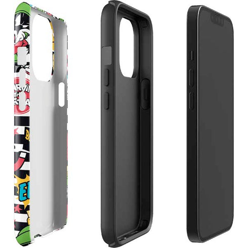Looney Tunes Marvin the Martian Striped Patches iPhone 15 Pro Impact Case