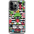 Looney Tunes Marvin the Martian Striped Patches iPhone 16 Pro Clear Case