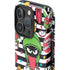 Looney Tunes Marvin the Martian Striped Patches iPhone 16 Pro Impact Case