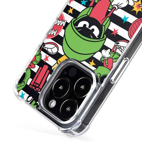 Looney Tunes Marvin the Martian Striped Patches iPhone 16 Pro MagSafe Case