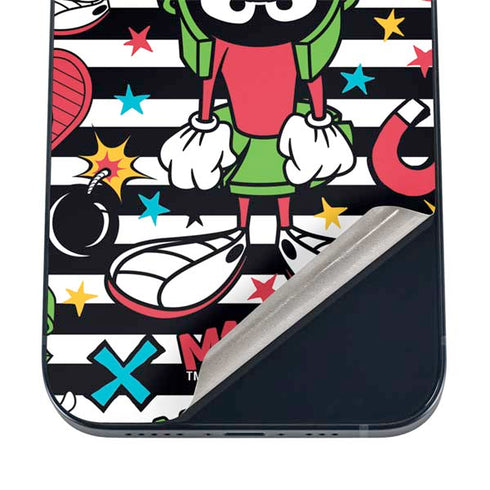 Looney Tunes Marvin the Martian Striped Patches iPhone 16 Skin