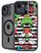 Looney Tunes Marvin the Martian Striped Patches iPhone 16e Kickstand Case
