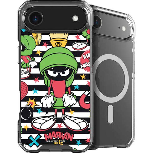 Looney Tunes Marvin the Martian Striped Patches iPhone 17 Air MagSafe Case