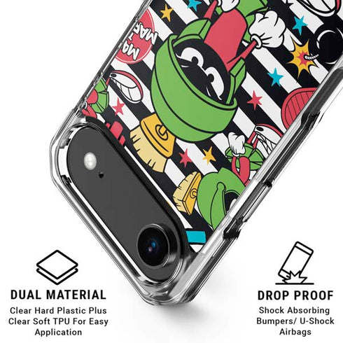 Looney Tunes Marvin the Martian Striped Patches iPhone 17 Air MagSafe Case
