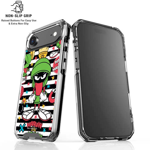 Looney Tunes Marvin the Martian Striped Patches iPhone 17 Air MagSafe Case